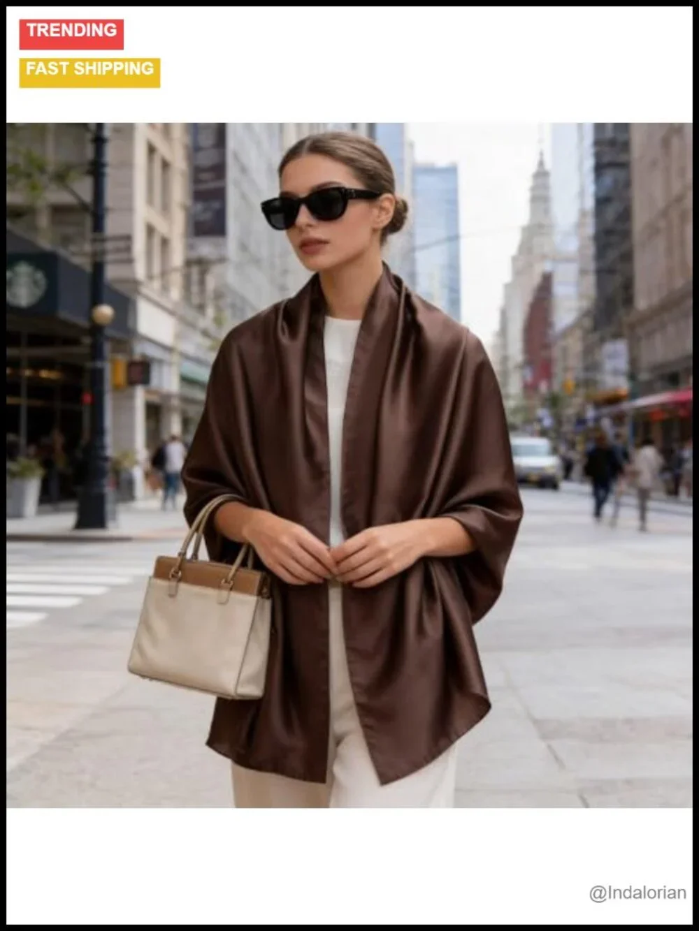 Large Silk Shawl Scarf Lightweight Satin Long Wrap Fashion Neck Hijab Sun Cover